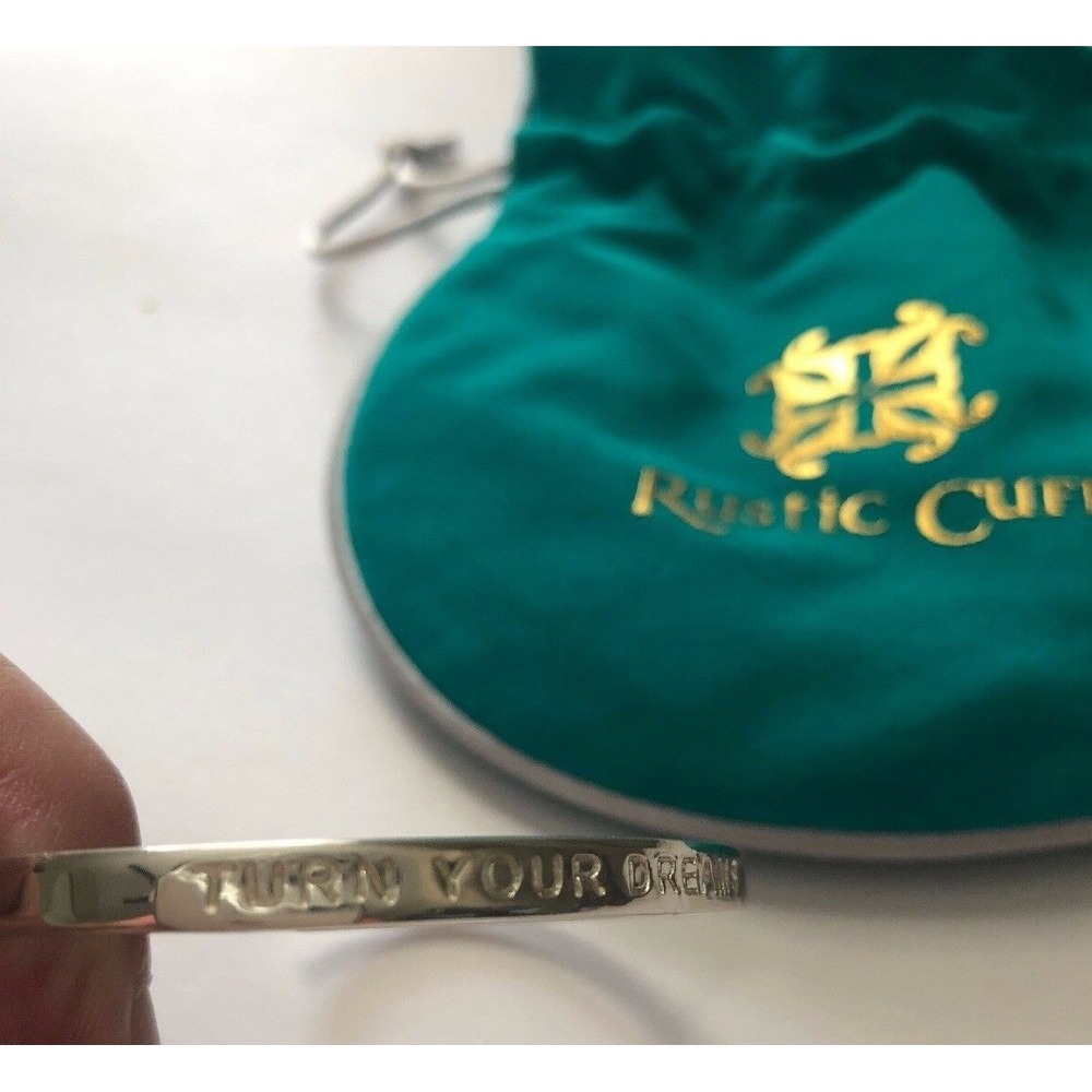 Cuff Bracelet by Rustic Cuff Bracelet  "Turn Your Dreams Into Plans"  New in Box